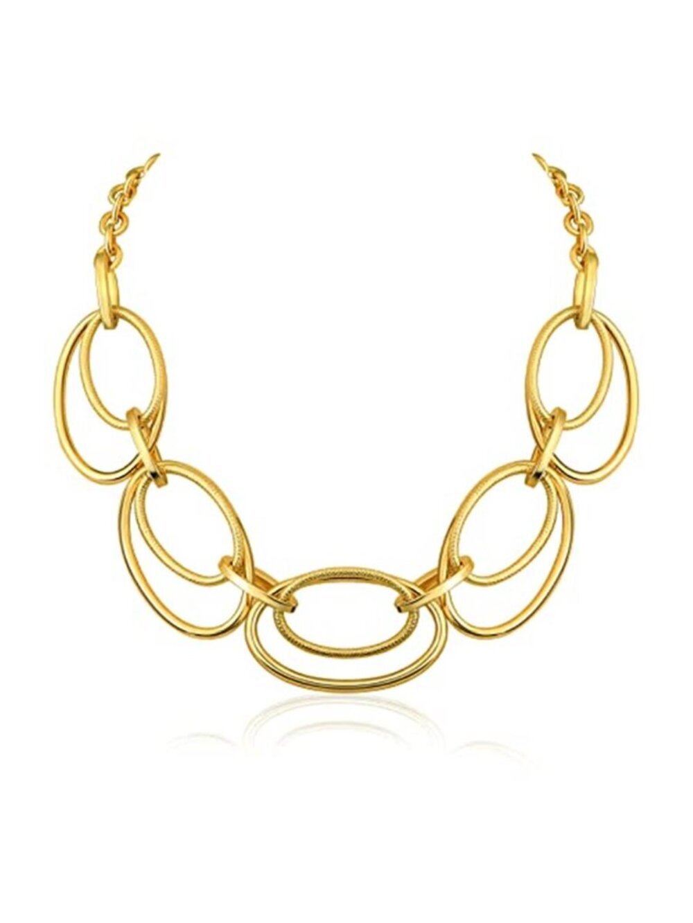 14K Gold Plated Loop Chain Necklace